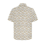 Abstract Eggs Men's Short Sleeve Hawaiian Shirt Men's Hawaiian Shirt (New) Food Printed Offshore