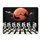 Astronaut Zebra Crossing Leather Mouse Pad Leather Mouse Pad Music Printed Offshore Space