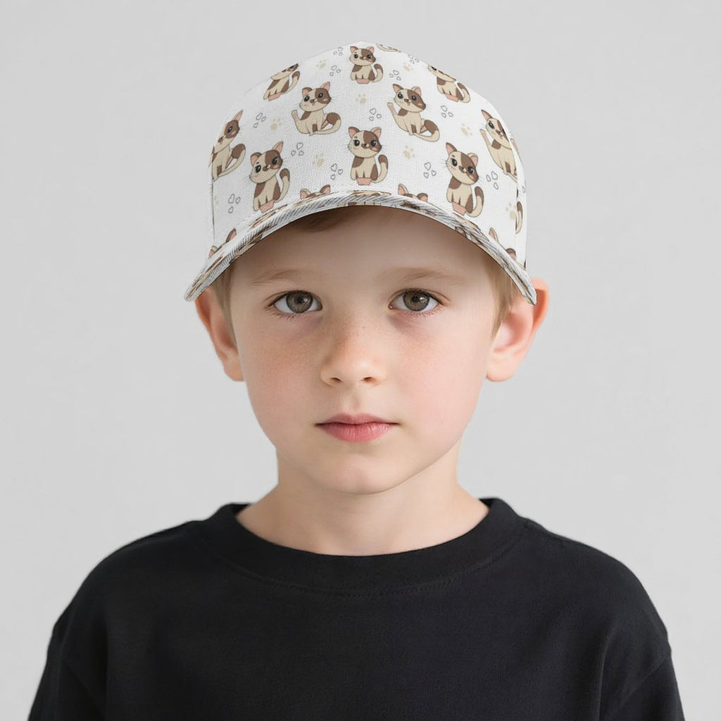 Cheeky Cats Kids Baseball Cap Kids Baseball Hat animal Printed Offshore