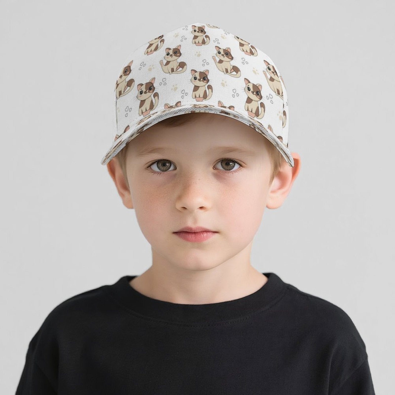 Cheeky Cats Kids Baseball Cap Kids Baseball Hat animal Printed Offshore
