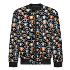 Eyes On Black Men's Casual Zip‑Up Bomber Jacket