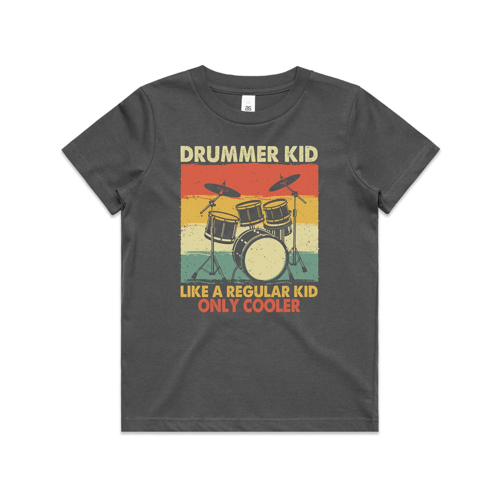 Drummer Kid - Kids Youth Staple Tee