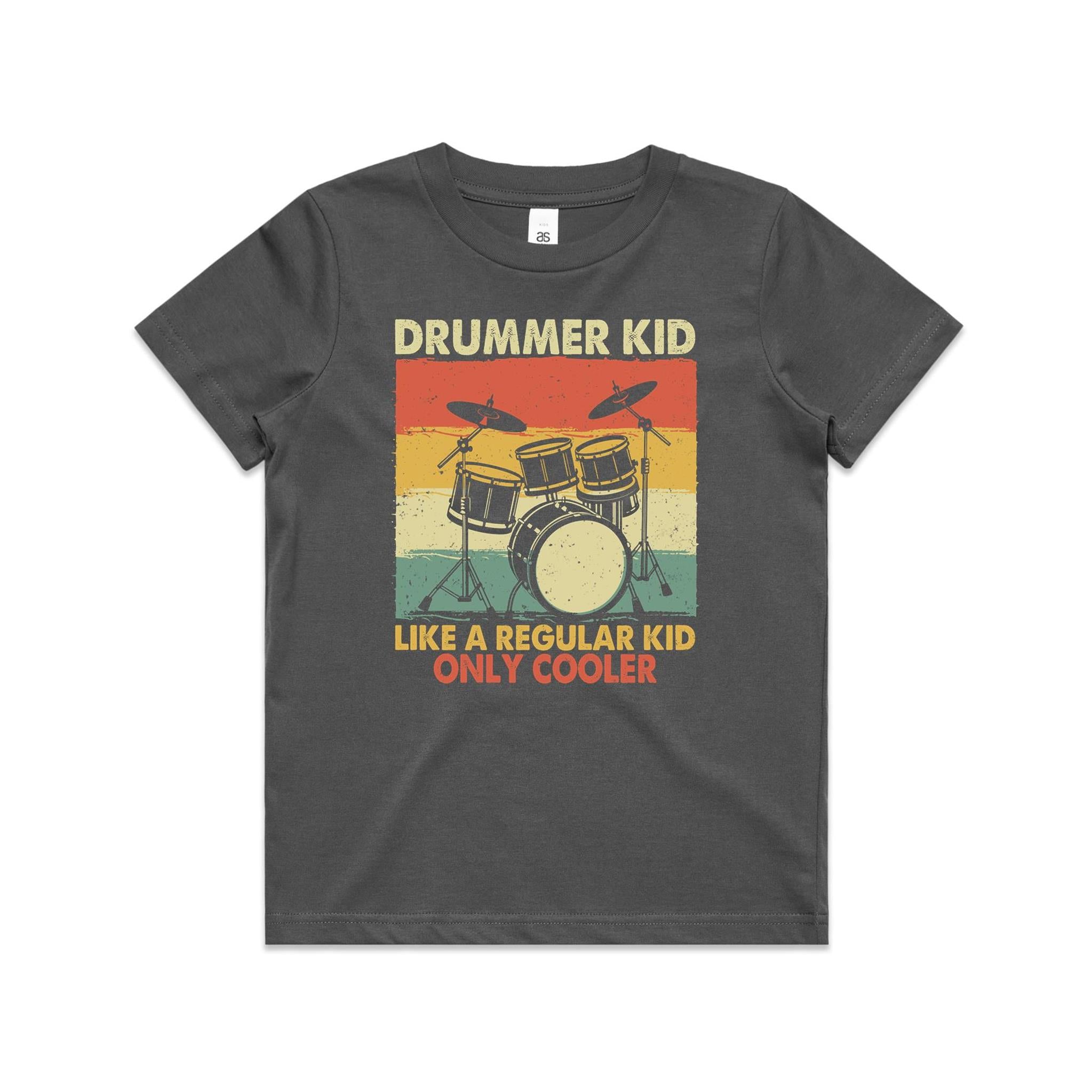 Drummer Kid - Kids Youth Staple Tee