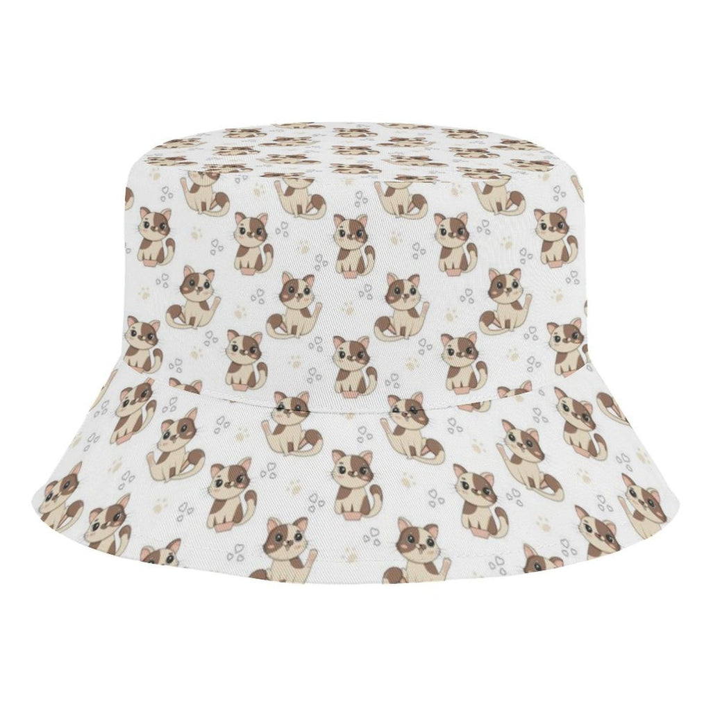 Cheeky Cats Kids Bucket Hat black Kids Bucket Hat animal Printed Offshore