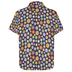 Groovy Flowers Women's Short-Sleeve Button Up Shirt