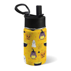 Halloween Owl 12oz Kids Water Bottle with Straw Lid