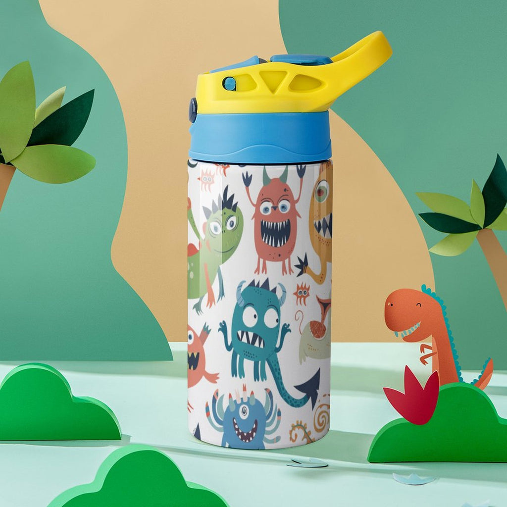 Monster Time - Little Kids Water Bottle Little Kids Water Bottle Printed Offshore Sci Fi