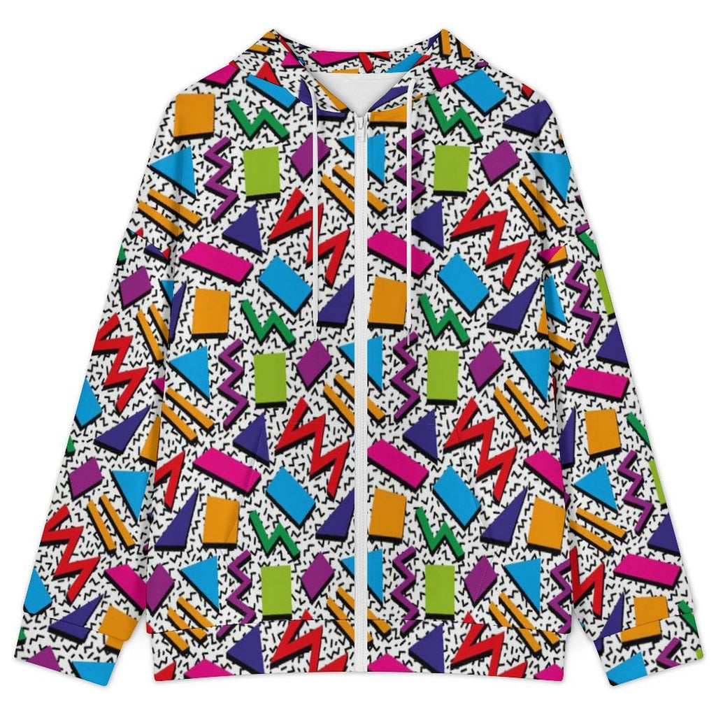 Graphic 80's Women's Full-Zip Hoodie
