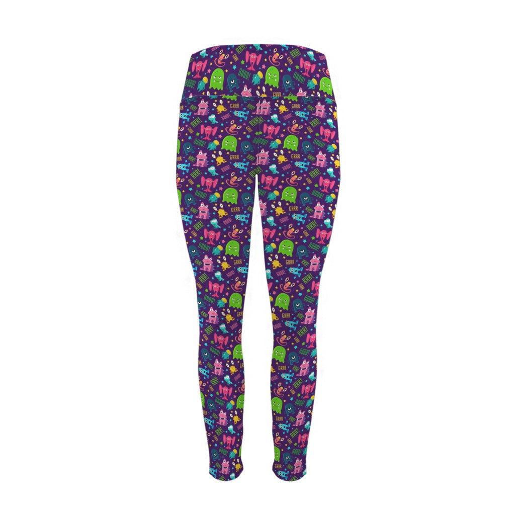 Cheeky Aliens Women's High Waist Pockets Yoga Leggings