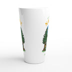 Be One With Nature, Skeleton - White Latte 17oz Ceramic Mug Latte Mug Environment Globally Fulfilled