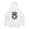 Good Vibes Only, Hippie Mushroom With Sunglasses - Mens Hoodie