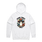 Good Vibes Only, Hippie Mushroom With Sunglasses - Mens Hoodie