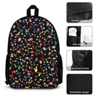 Music Notes - Three Piece Backpack Set