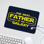 Best Father In The Galaxy - Leather Mouse Pad Leather Mouse Pad Dad Printed Offshore Space