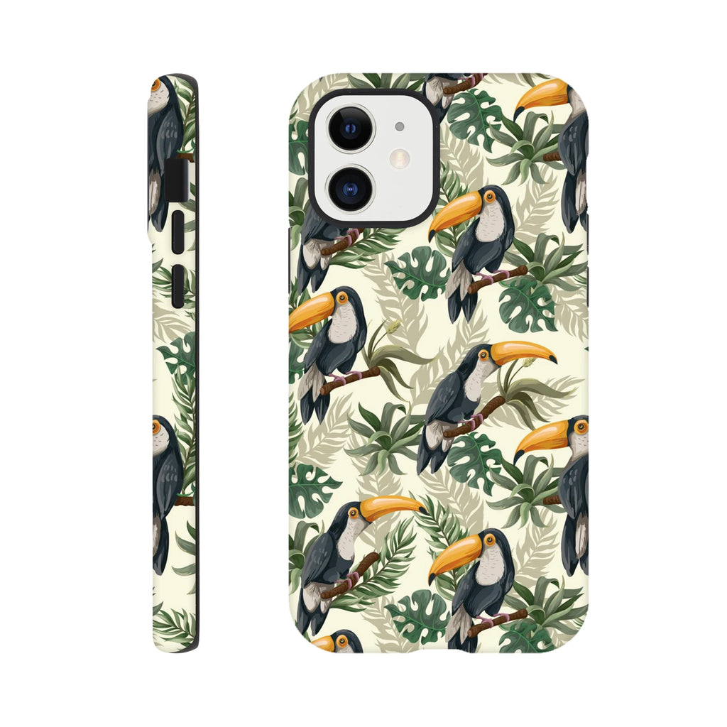 Toucan Jungle - Apple iPhone Tough case iPhone 12 iPhone Tough Case animal Globally Fulfilled