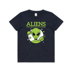 Aliens Don't Believe In You Either Kids AS Colour T-shirt