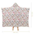 Australian Plants And Animals Kids Hooded Blanket 100cm x 130cm