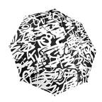 Graffiti - Semi-Automatic Foldable Umbrella (Model U12) One Size Semi-Automatic Foldable Umbrella (U12)