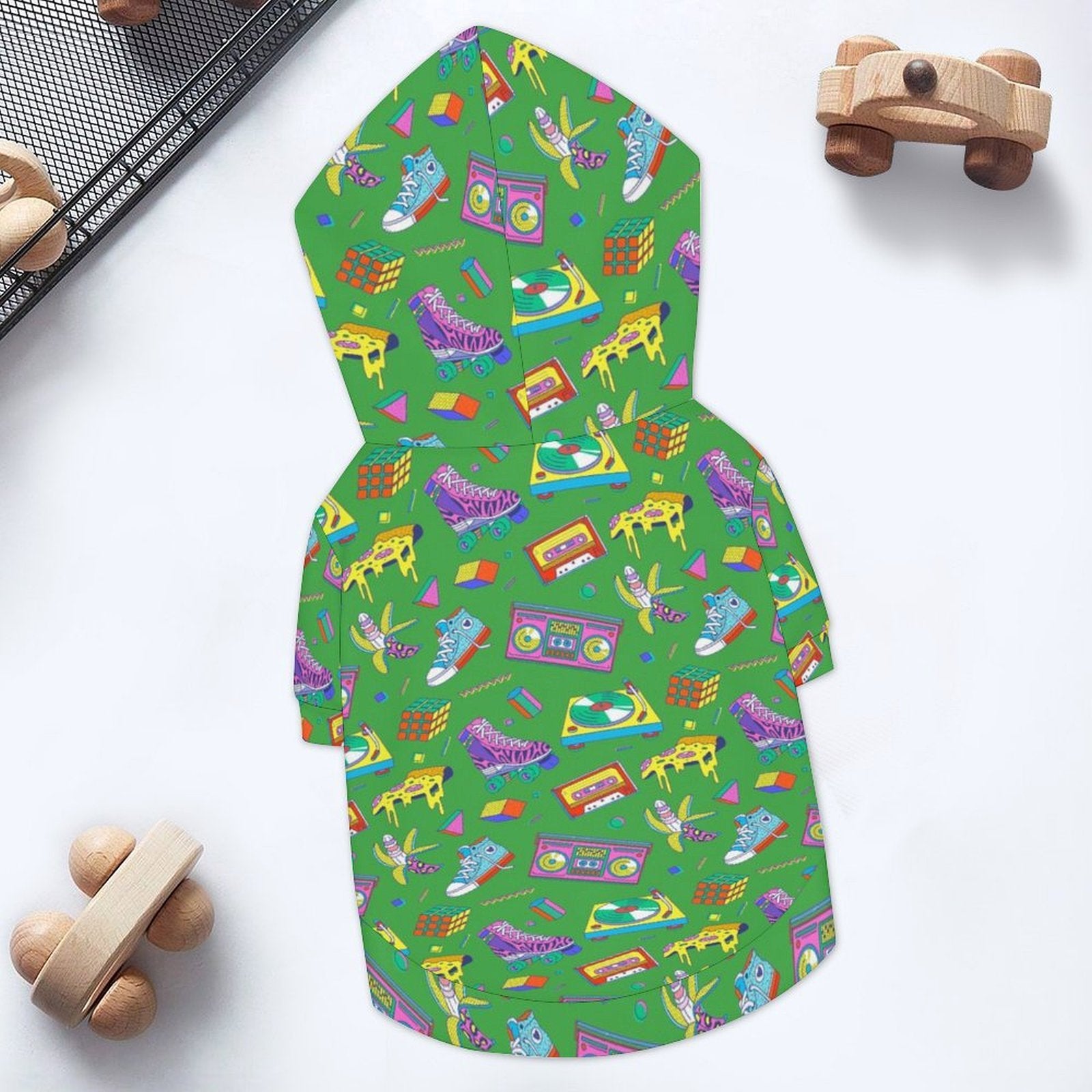 Bright 80's Pet Hoodie (Small Size)