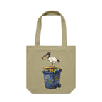 Bin Chicken Australian Ibis Canvas Tote Bag