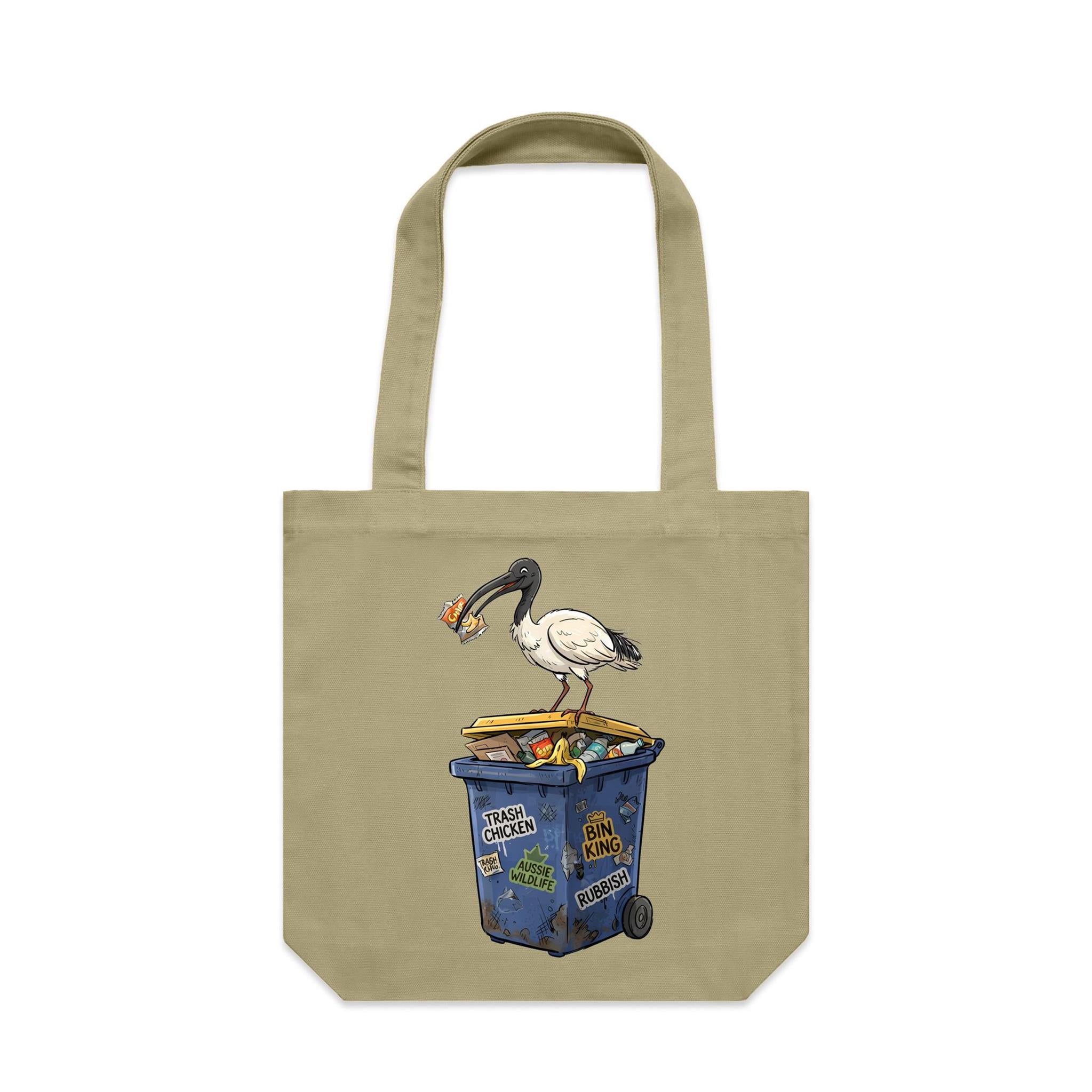 Bin Chicken Australian Ibis Canvas Tote Bag