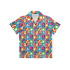 Comic Book Squares Junior Kids Hawaiian Shirt