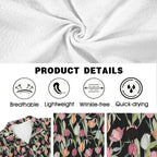 Tulips Men's Crinkle Hawaiian Shirt