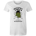 Vinyl Collector, Records - Womens T-shirt White Womens T-shirt Music Printed In Australia Retro