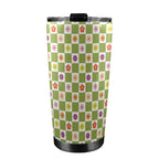 Flower Check 20oz Mobile Tumbler with Lid (Black Lock) 20oz Travel Mug Plants Printed Offshore