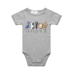 Cute Music Characters AS Colour Baby Bodysuit