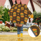 Burgers Kids Safe Round Corner Umbrella Kids Safe Round Corner Umbrella Food Printed Offshore