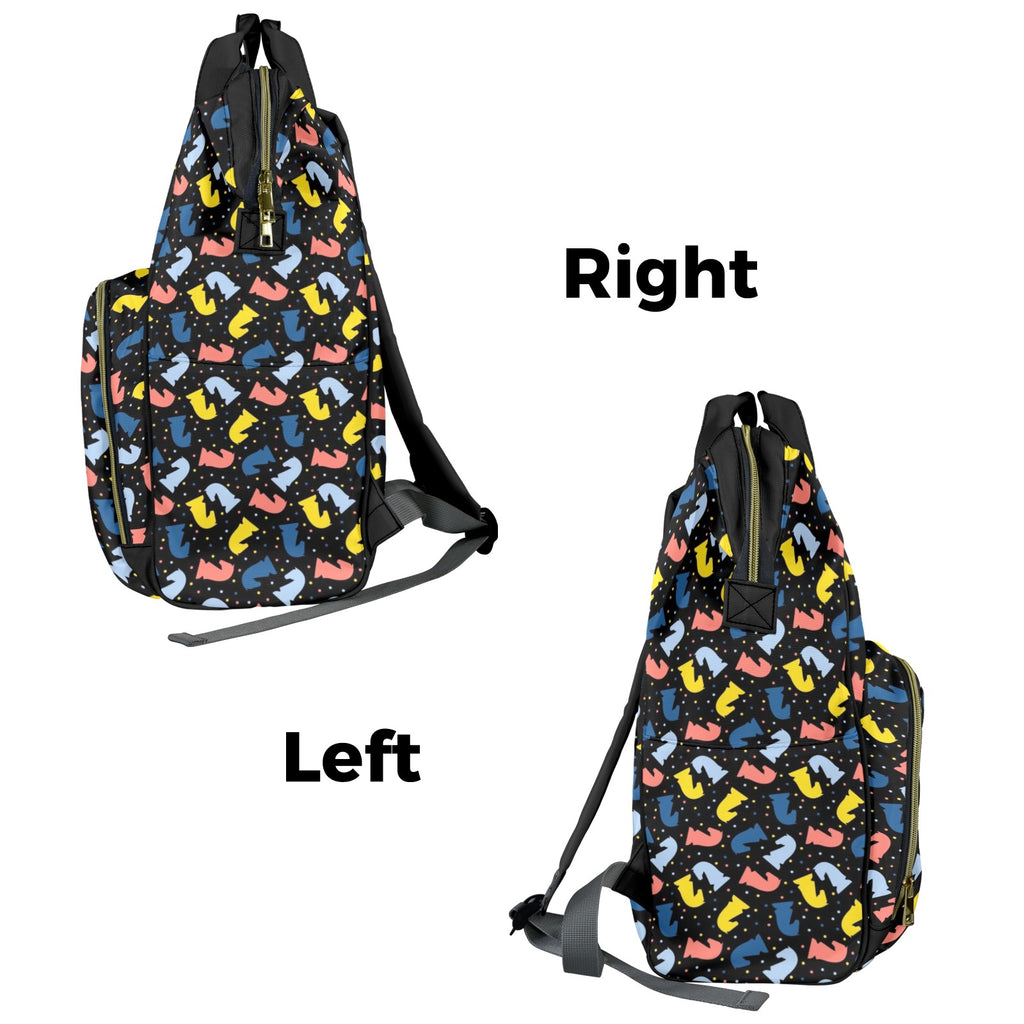 Colourful Chess Multi-Function Backpack, Nappy / Diaper Bag Multi-function Backpack, Nappy / Diaper Bag Chess Games Printed Offshore