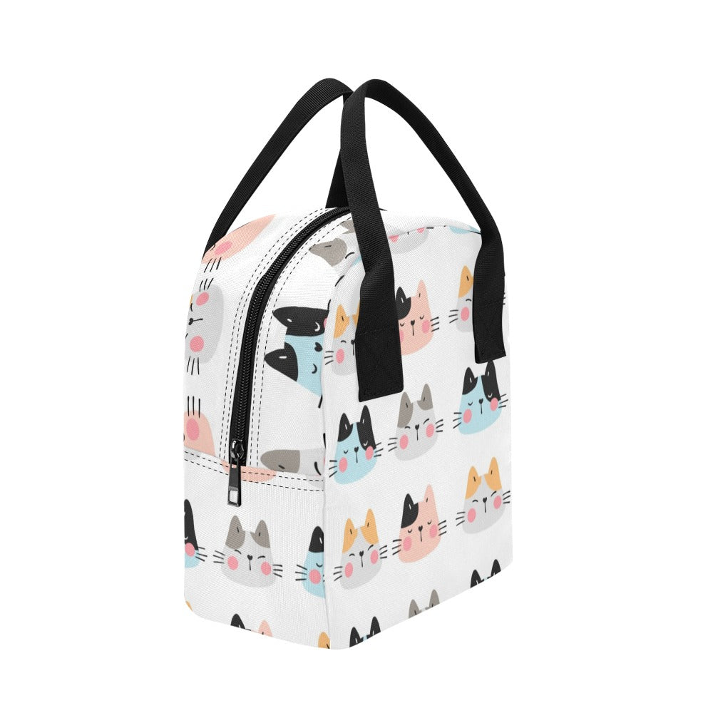 Cat Faces - Zipper Lunch Bag Zipper Lunch Bag Printed Offshore