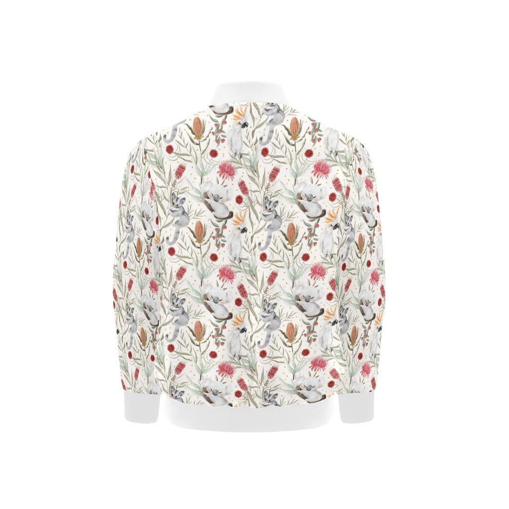 Australian Plants And Animals Kids Bomber Jacket