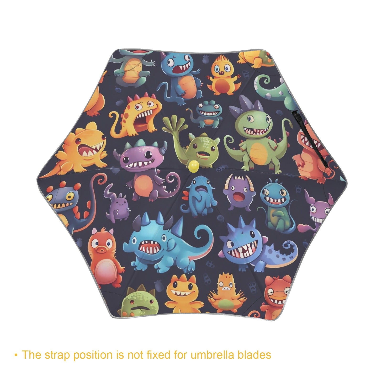 Monster Mania Kids Safe Round Corner Umbrella Kids Safe Round Corner Umbrella Printed Offshore Sci Fi