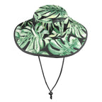 Jungle Leaves Wide Brim Bucket Hat Wide Brim Bucket Hat Plants Printed Offshore