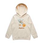 Explore, Astronaut, Space - Kids Hoodie Ecru Kids Hoodie Printed In Australia