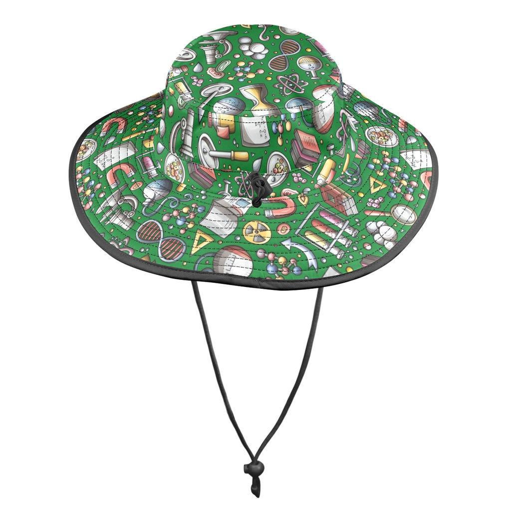 Science Love Wide Brim Bucket Hat Wide Brim Bucket Hat Printed Offshore Science