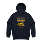 Live The Vintage Life - Mens Hoodie Navy Mens Hoodie Dad Printed In Australia