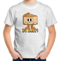 Pi Day - Kids Youth T-Shirt White Kids Youth T-shirt Maths Printed In Australia