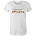 Scrabbling For Points - Womens T-shirt White Womens T-shirt Games Printed In Australia