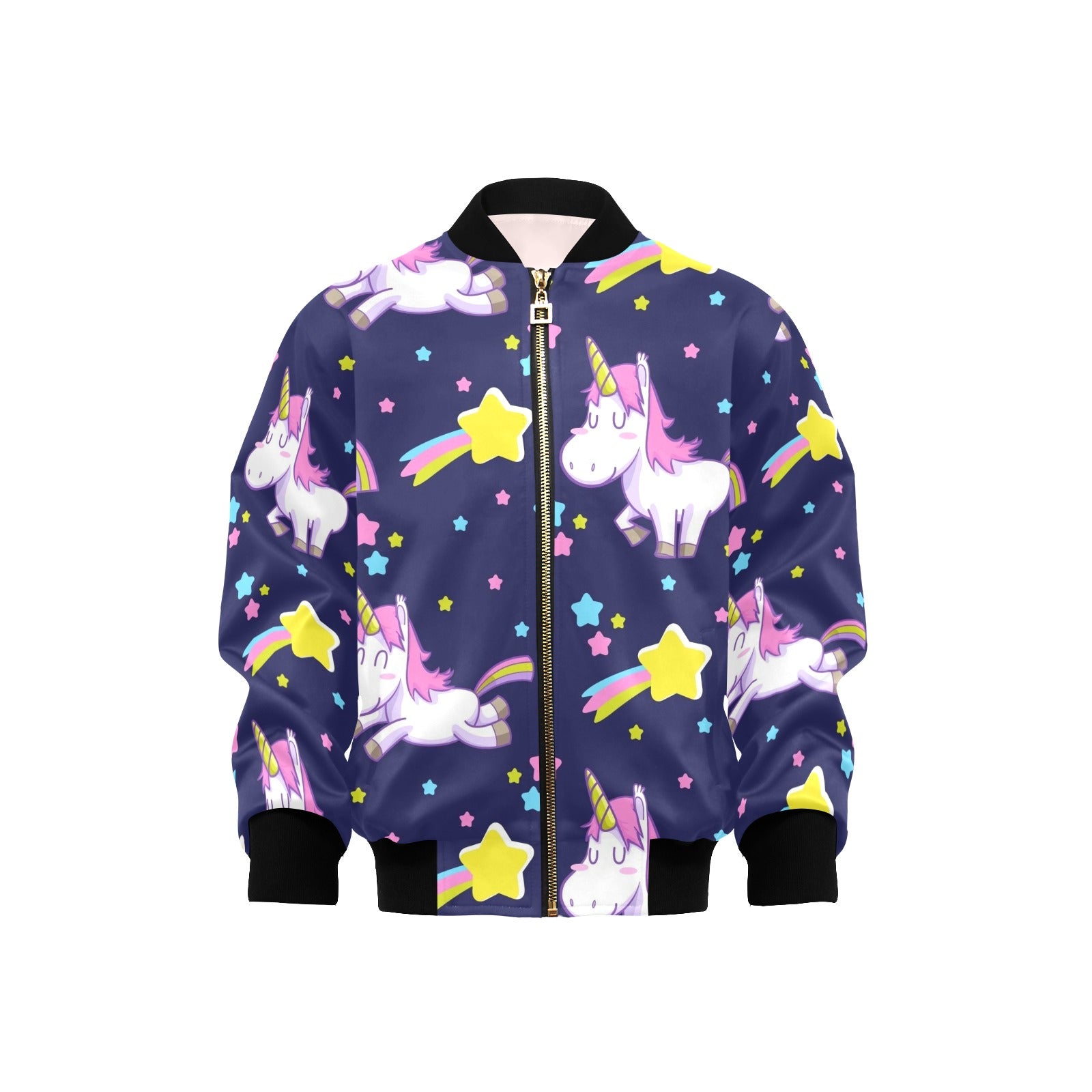 Rainbow Unicorn Kids Bomber Jacket XL Kids Bomber Jacket animal Printed Offshore