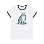 Cat, Did Somebody Say Snack? - Women's Ringer Tee