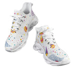 White Galaxy Men's Twisted Sole Sneakers