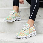 Floral Damask Women's Twisted Sole Sneakers