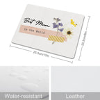 Best Mum In The World - Leather Mouse Pad Leather Mouse Pad Mum Printed Offshore