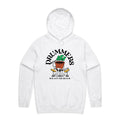 Drummers Plant The Beat Men's AS Colour Hoodie White Mens Hoodie Music Printed In Australia