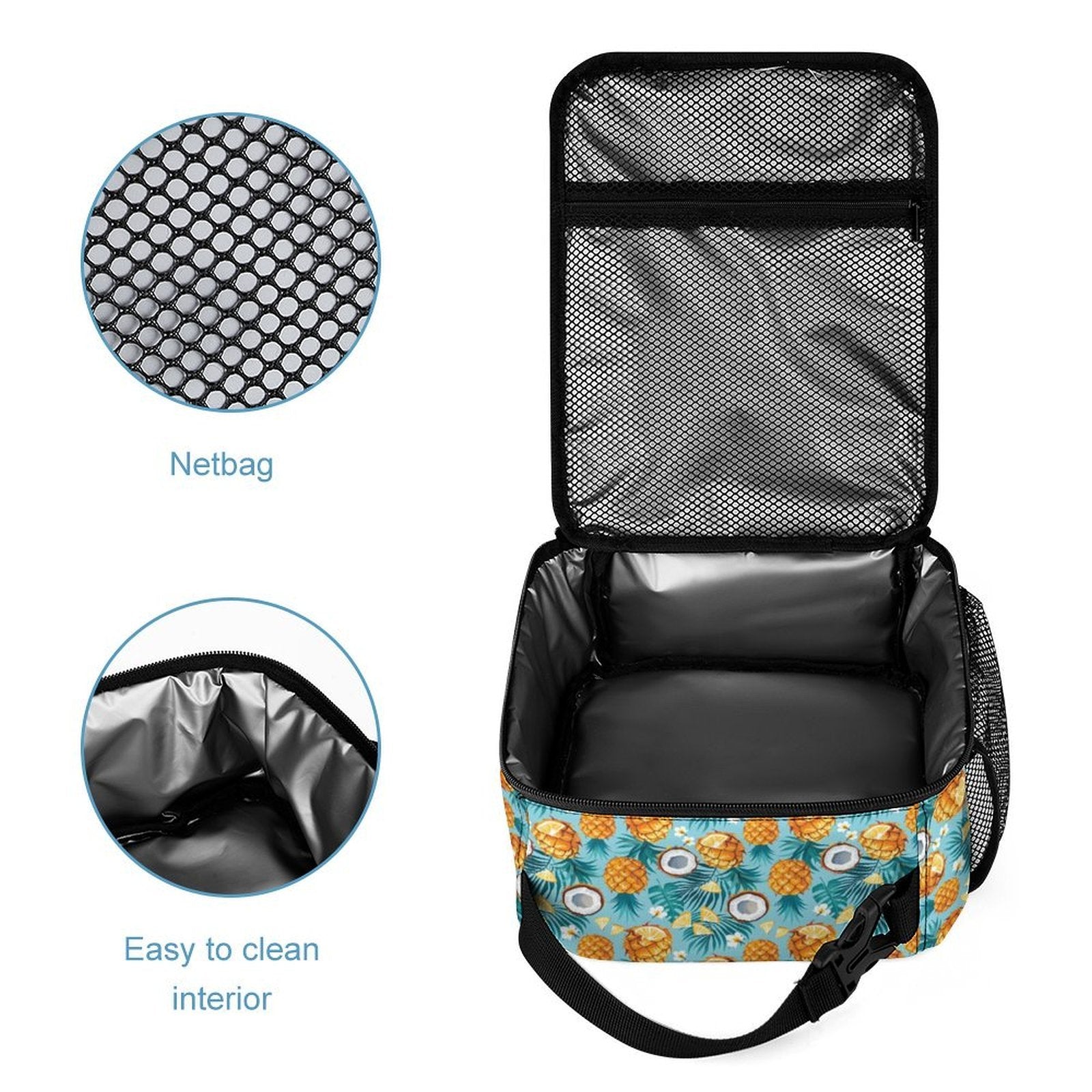 Pineapple Coconut Backpack, Lunch Bag & Pencil Case Set