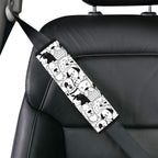Black And White Dogs Car Seat Belt Cover 7''x10'' (Pack of 2) Car Seat Belt Cover 7x10 (Pack of 2) animal Printed Offshore