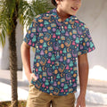 Space Arcade Junior Kids Hawaiian Shirt